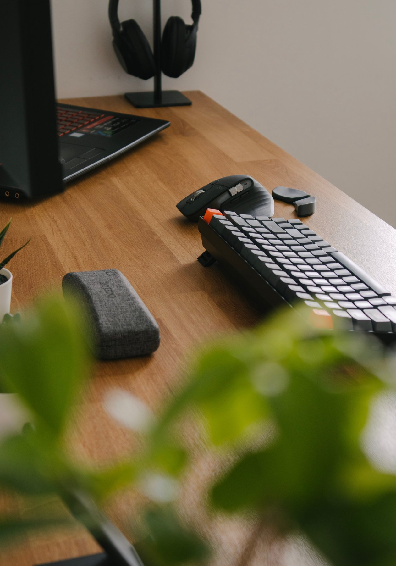 a keyboard and mouse on a desk