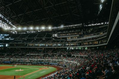 Globe Life Field, home of the Texas Rangers, in Arlington, TX.