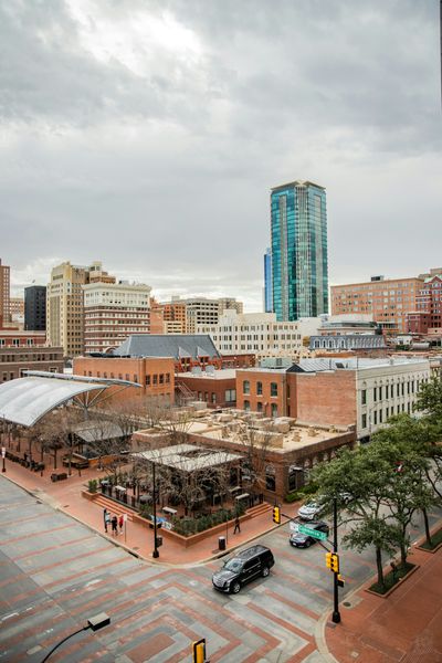 Downtown Fort Worth, TX near Sundance Square.